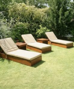 Dalgalı Ahşap Şezlong