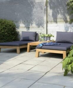 Ahşap Şezlong Takımı Sehpalı