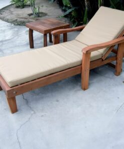 Ahşap Kolçaklı Şezlong