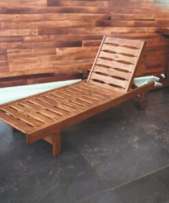Ahşap Tekerlekli Şezlong