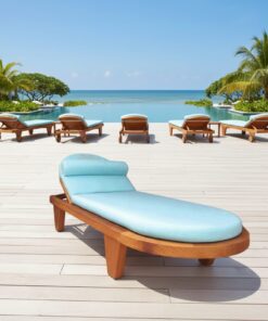 AHŞAP OVAL ŞEZLONG / KARAÇAM