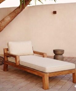 AHŞAP ŞEZLONG KOLÇAKLI MİNDERLİ